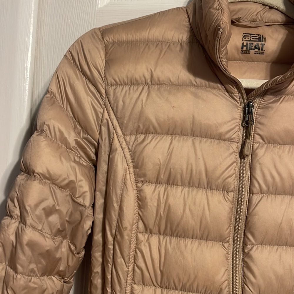 32 Degrees ultra light down zipper jacket in metallic taupe size XS - Picture 5 of 12